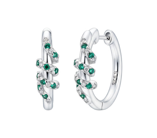 Snake Hoop Earrings