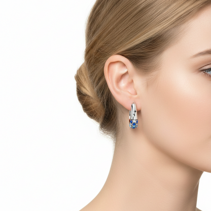 Night Sky Silver Earrings