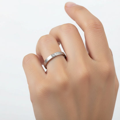 Silver Diamond Ring