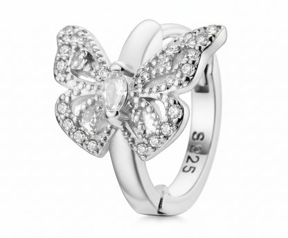 Silver Butterfly Earrings