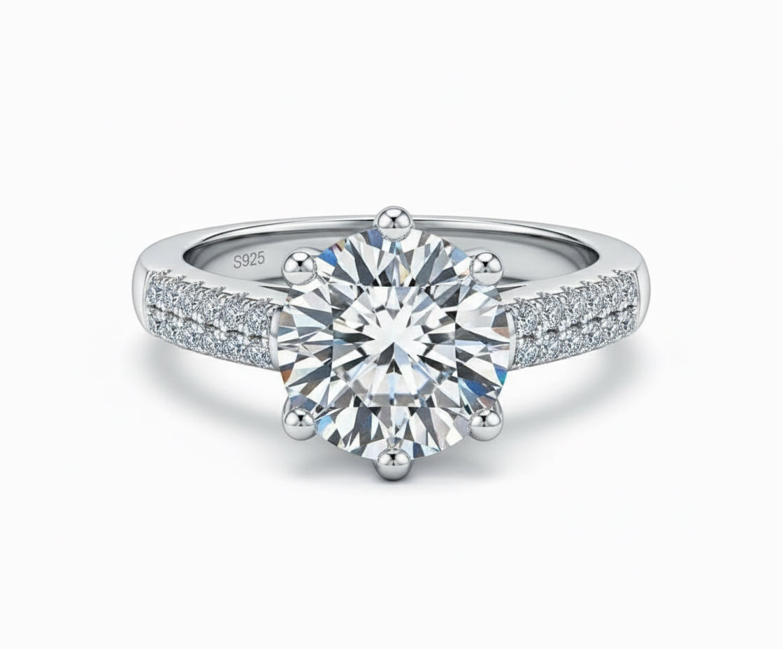 Moissanite Solitaire Ring