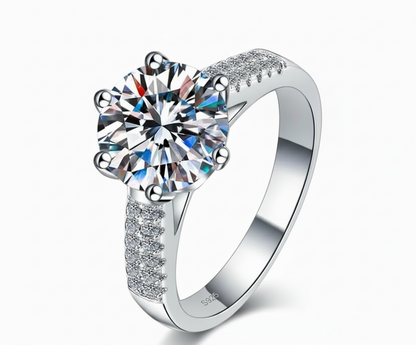 Moissanite Solitaire Ring
