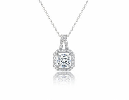 Moissanite Solitaire Pendant Necklace