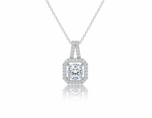 Moissanite Solitaire Pendant Necklace