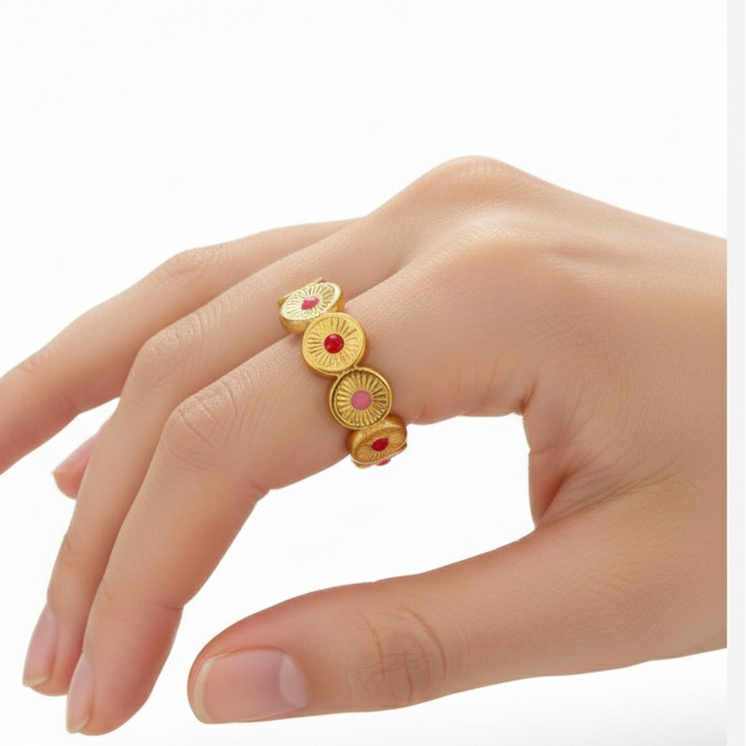 Geometric Bloom Ring
