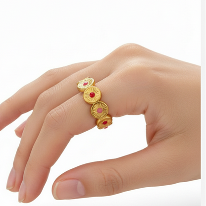 Geometric Bloom Ring