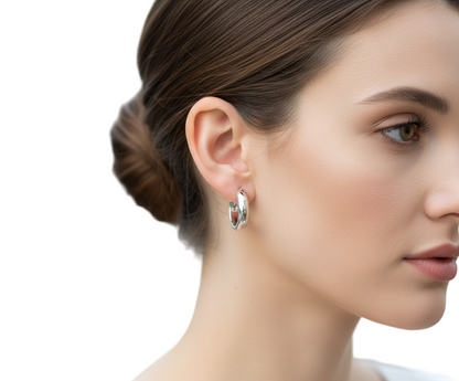 Silver Hoop Earrings