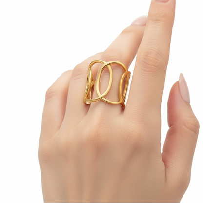 Gold Oval Ring