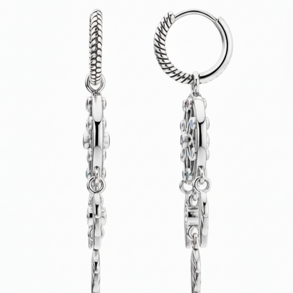 Dreamcatcher Hoop Dangle Earrings
