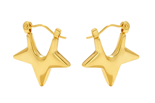 Gold Star Earrings