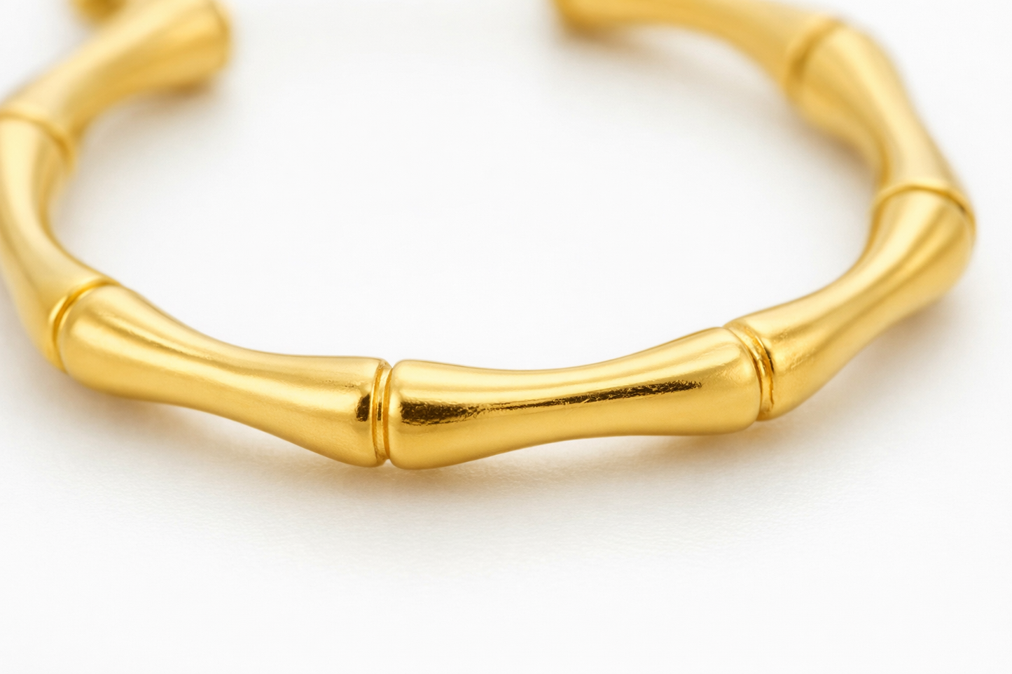 Gold Textured Hoop Earrings