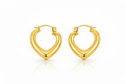 Irregular Gold Hoop Earrings