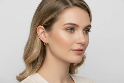 Irregular Gold Hoop Earrings