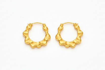 Geometric Gold Hoop Earrings