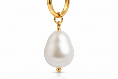 Freshwater Pearl Huggie Earrings