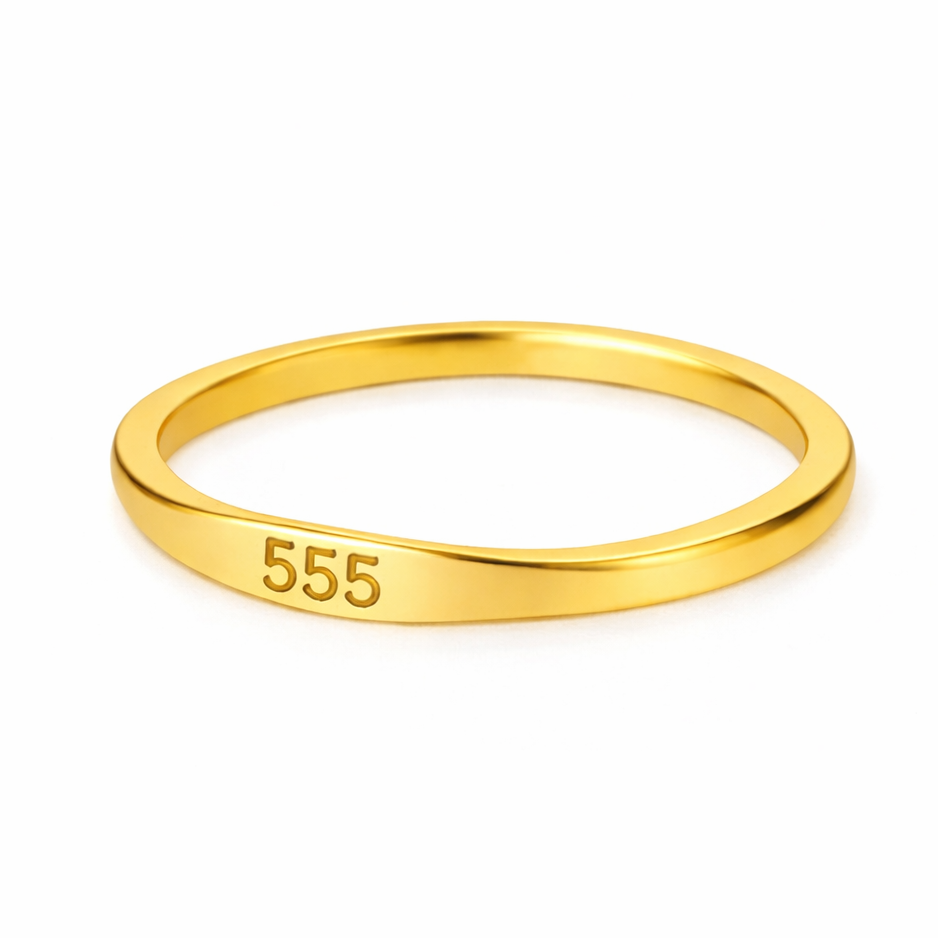Gold Ring Angel Number 555
