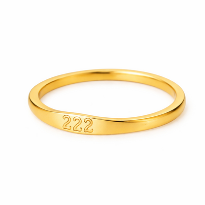 Gold Ring Angel Number 222