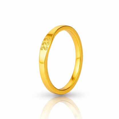 Gold Ring Angel Number 222