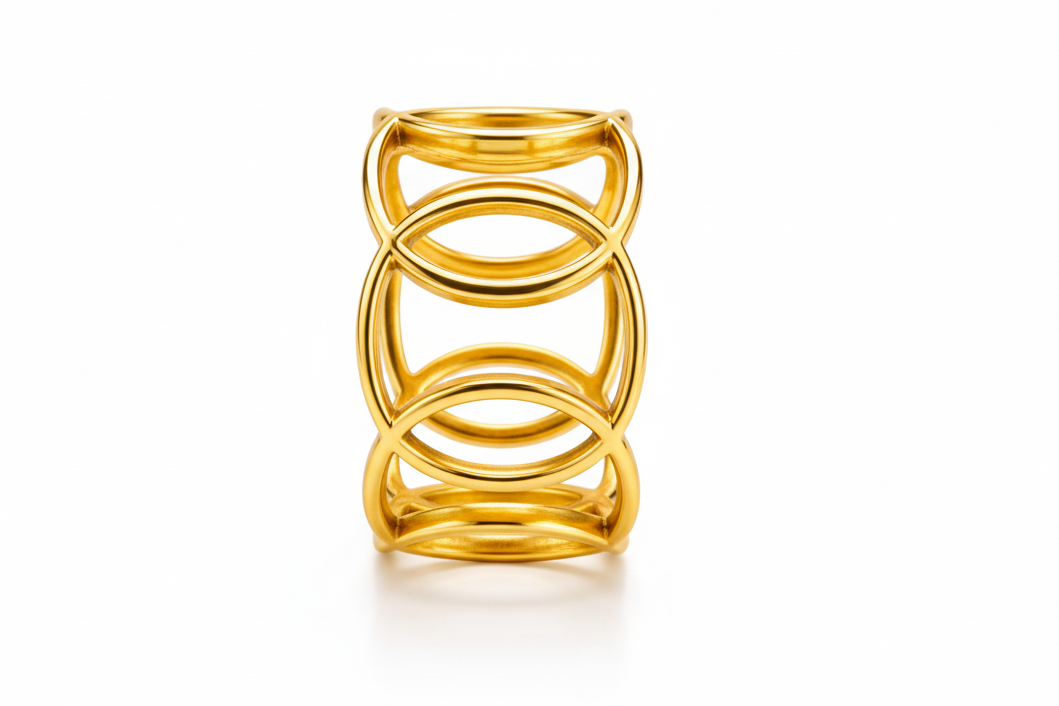 Gold Oval Ring
