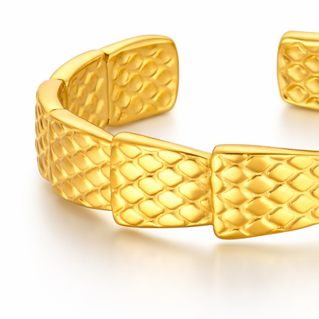 Gold Textured Band Ring