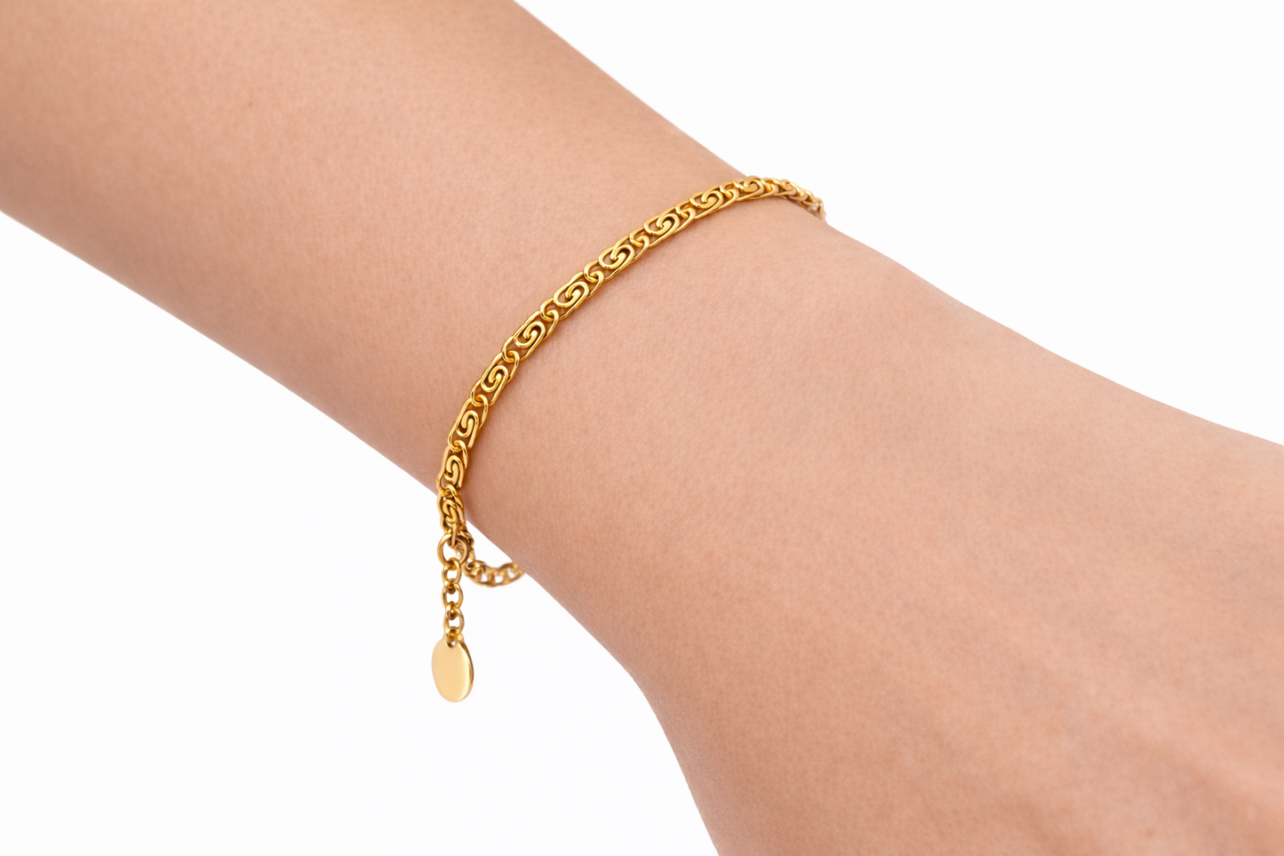 Gold Byzantine Chain Bracelet
