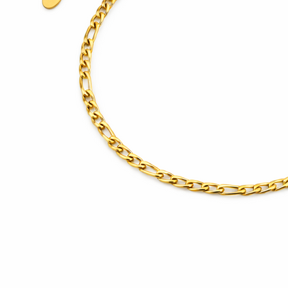 Gold Figaro Chain Bracelet