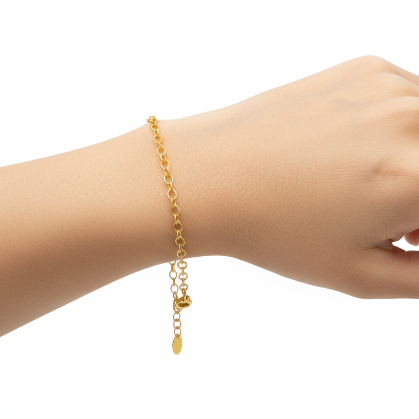Gold Link Chain Bracelet