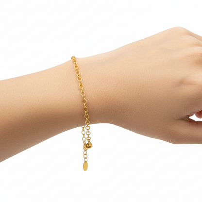 Gold Link Chain Bracelet