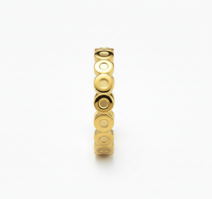 Geometric Retro Gold Ring