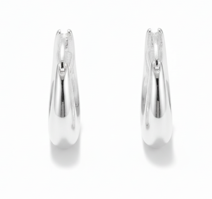 U-Shaped Hoop Earrings