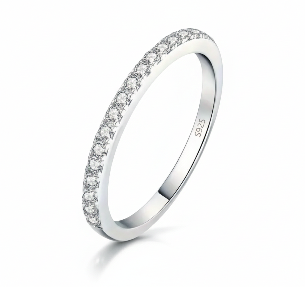 Moissanite Eternity Band