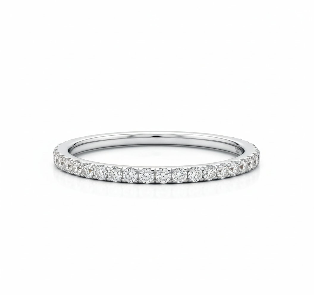 Moissanite Eternity Band
