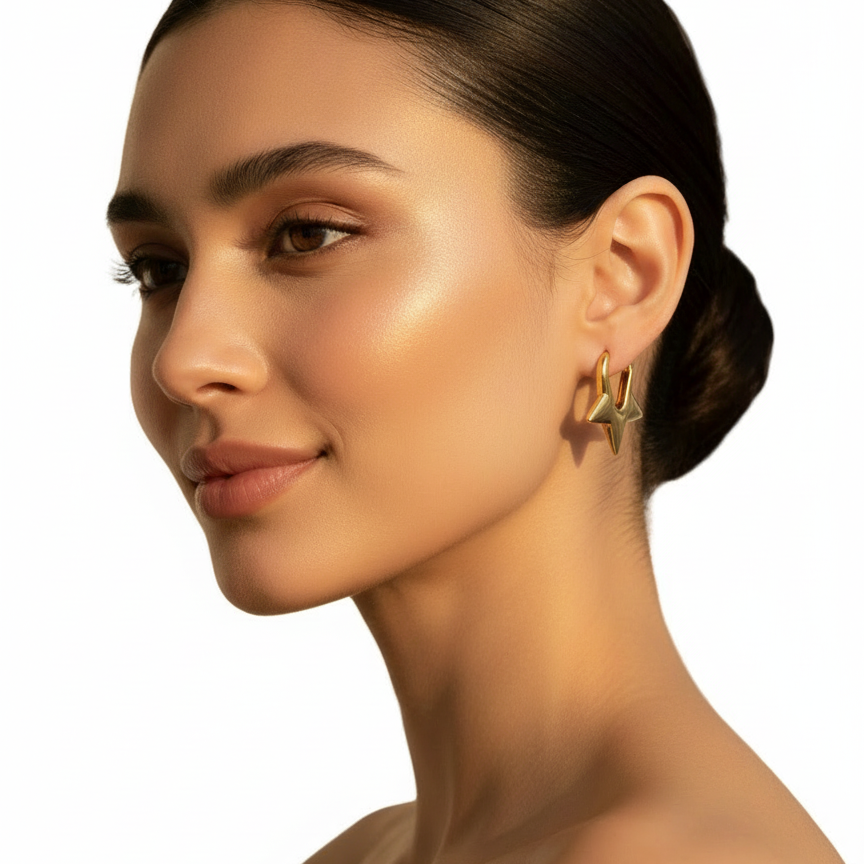 Gold Star Earrings